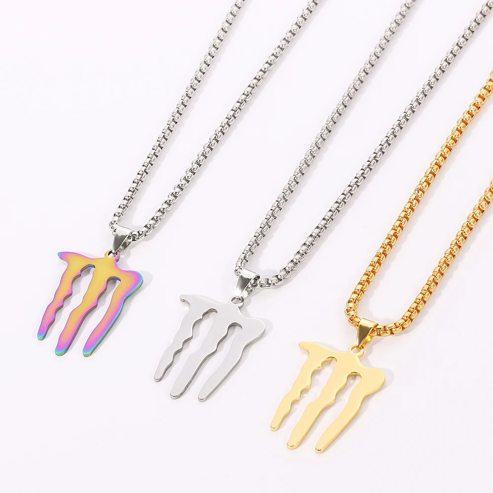 Hip-Hop Style Demon Claw Necklace Titanium Steel Pendant Unique Fashion Accessory for Parties Gift for Women And Men gallery 4