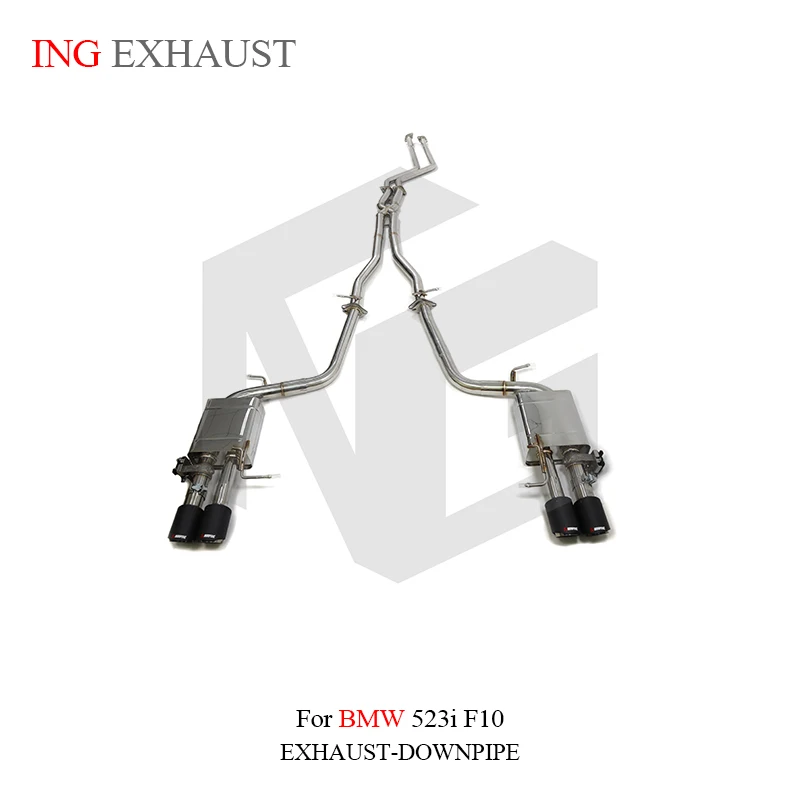 ING Performance Remote Valve Catback Exhaust for BMW 523i F10 3.0t  ss304 Muffler Double Ports Accessories System