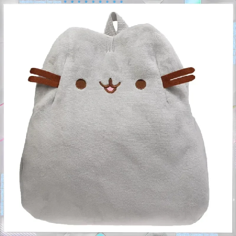 Pusheened Plush Crossbody Bag Cartoon Fat Cat Anime Shoulder Purse Casual Phones Satchel Backpack for Birthday Festival Gifts