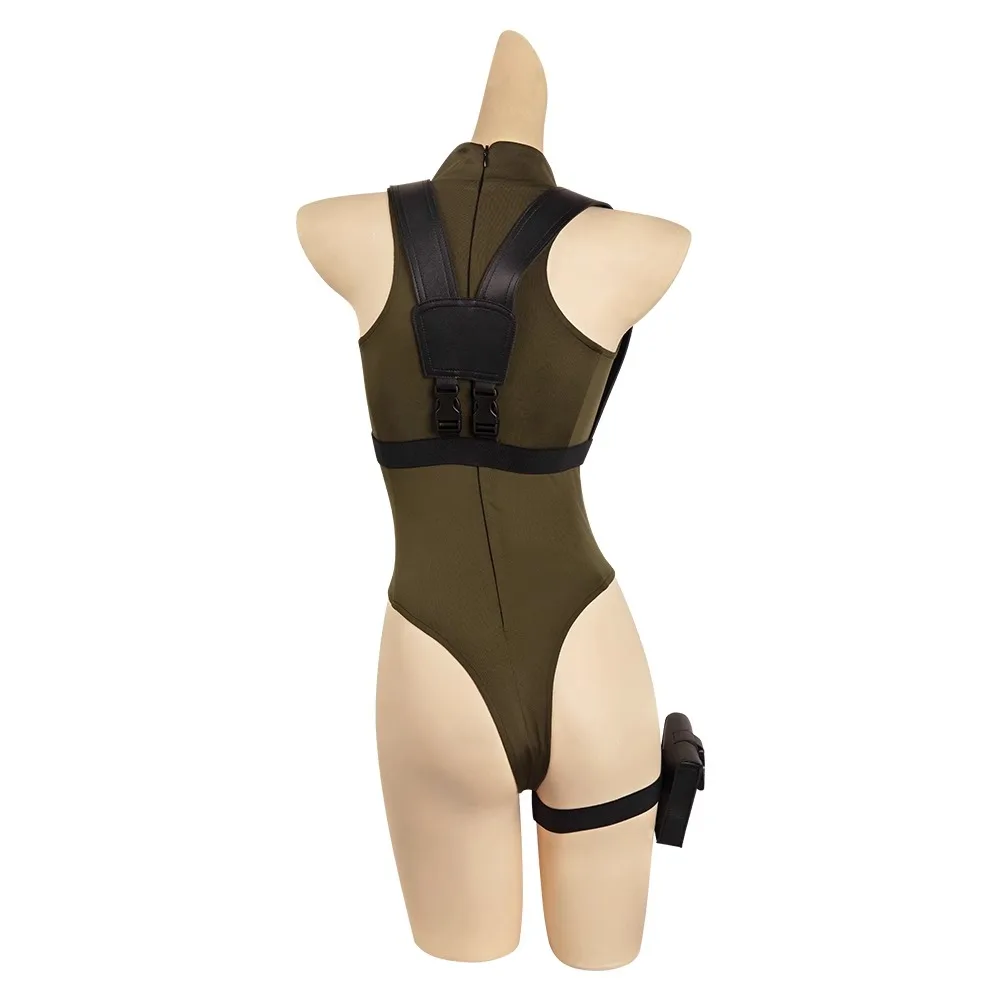 Cammy fantasy cosplay costume for adult women suit gloves hat fantasy outfits halloween carnival party costume