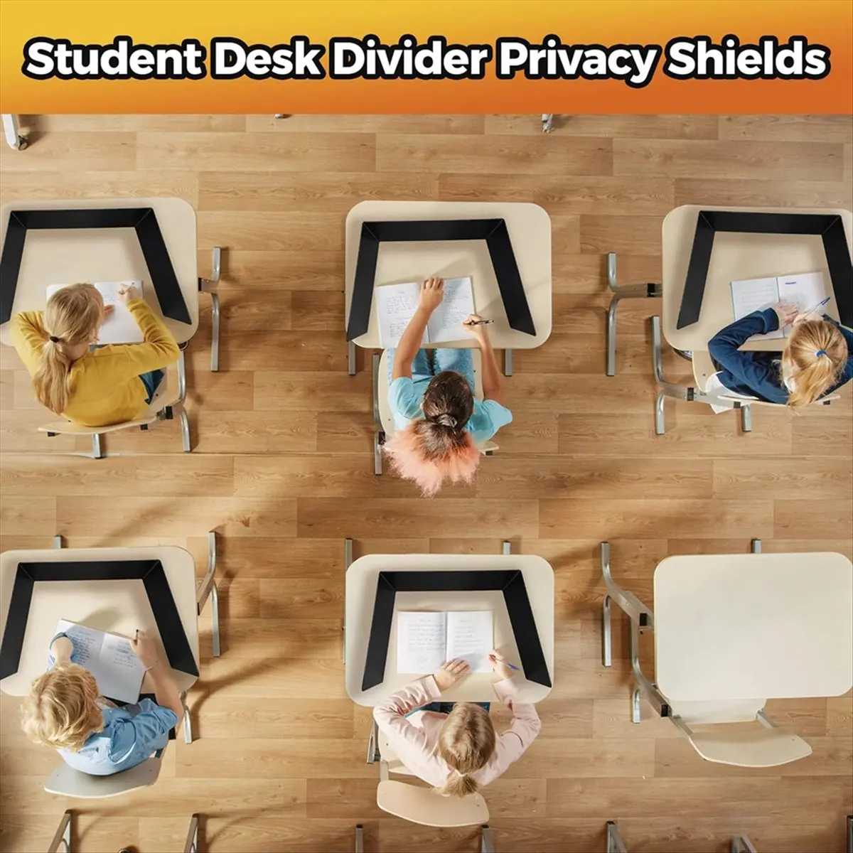 ABFW Student Desk Dividers - Waterproof Plastic Learning Bucket Dividers, Classroom Folders Teacher Supplies Easy-to-Clean