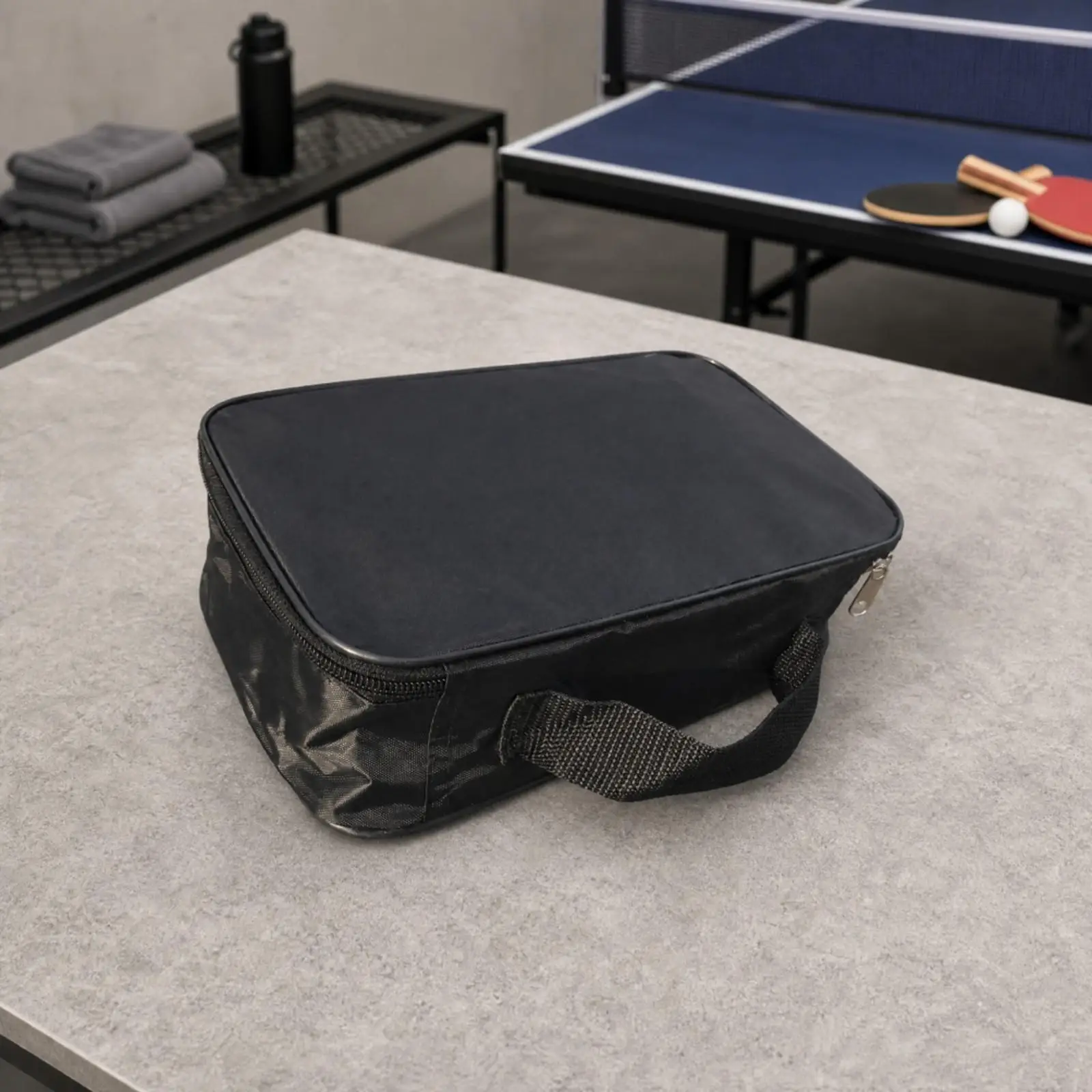 Storage Case Padded Table Tennis Storage Bag Zippered for Travel