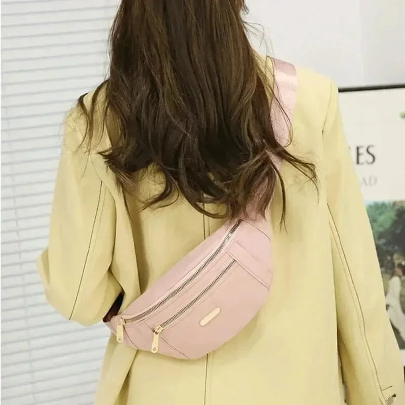 

New Waist Bags for Women Shoulder Crossbody Chest Bags Handbags All-match Messenger Belt Bags Oxford Leisure Color Waist Bag