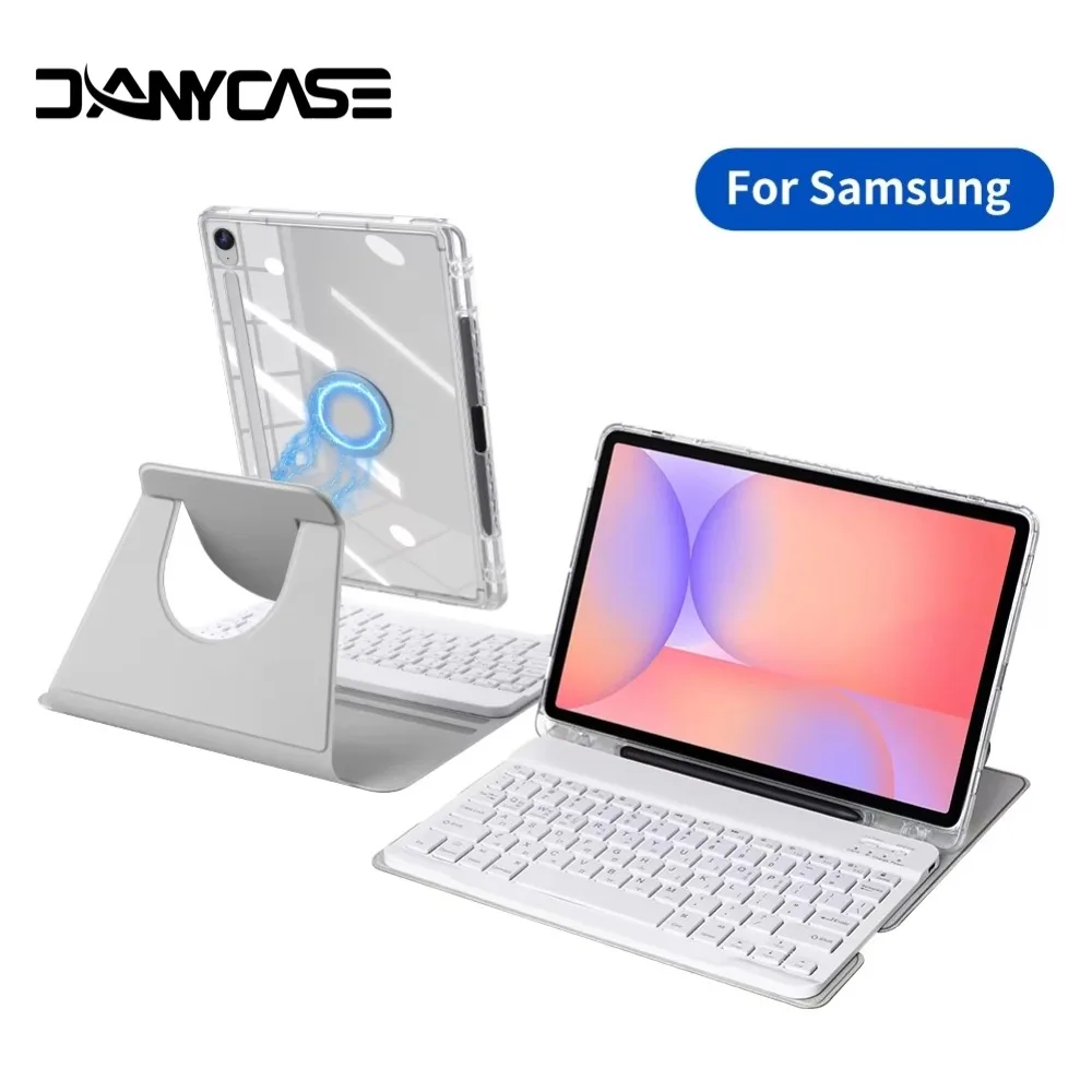 Teclado mágico para Samsung Galaxy Tab S10 FE 10,9 X520 X526, funda para Tab S9 FE S10 FE11" S10 Lite, funda con teclado para tableta inteligente