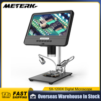 Andonstar Hot Microscope AD208 8.5 Inch Adjustable LCD Display for Soldering Digital Microscope Black 1080P Scope Soldering Tool