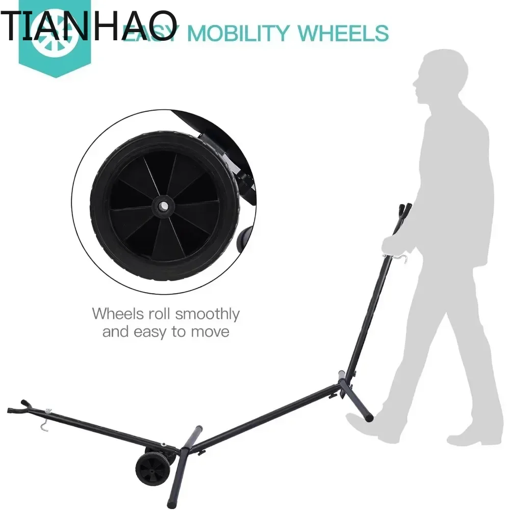 Portable Hammock with Stand Included with Wheels Double Outdoor 2 Person Heavy Duty Hamacas con Base 450 lbSHUN