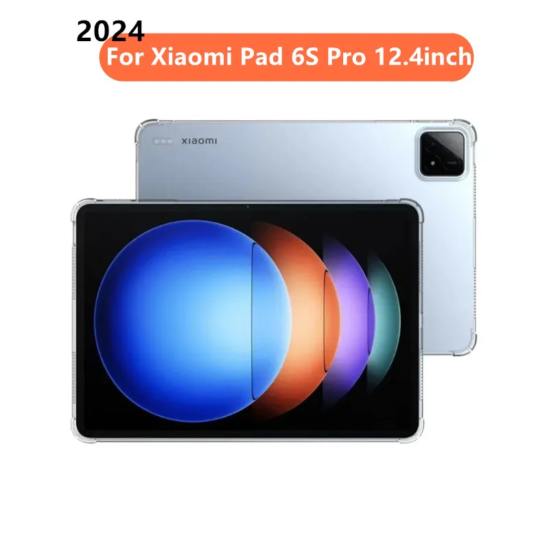 ถุงลมนิรภัยเคส TPU สำหรับ Xiaomi Pad 6S Pro 12.4นิ้ว funda Tablet Xiaomi สำหรับ Pad 6S Pro 12.4 "เคสแท็บเล็ตซิลิโคนใสกันกระแทก