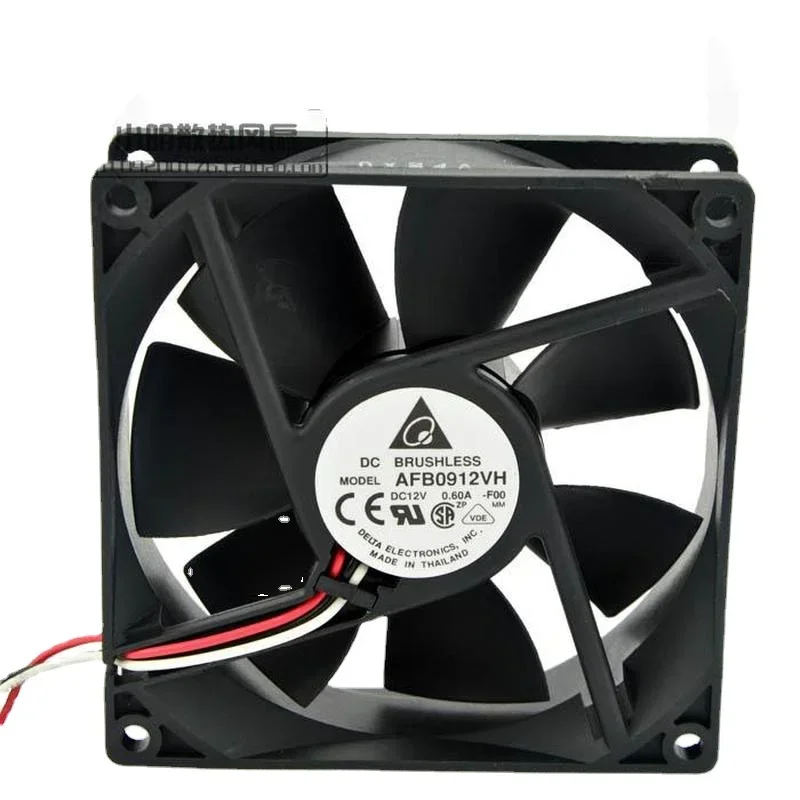 New CPU Fan for DELTA  AFB0912VH 0.6A 12V Large Air Volume Double Ball Fan 9025 90*90*25mm