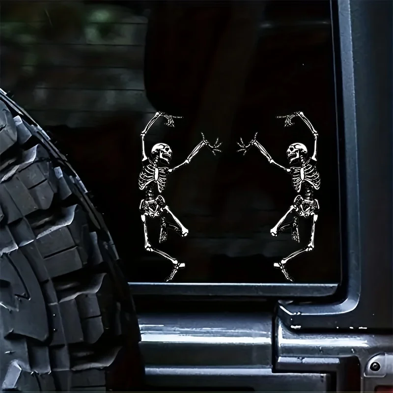 

1Piece Skull Stickers Psychedelic Thanksgiving Steal Your Face Rock Band Dance Halloween Car Stickers Universal Stickers