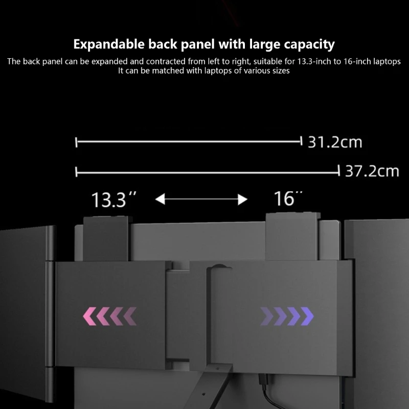 Layar Komputer Portabel 14 Kaki dengan Layar Ganda, Refresh Rate 60Hz, Perjanjian Outlet Play