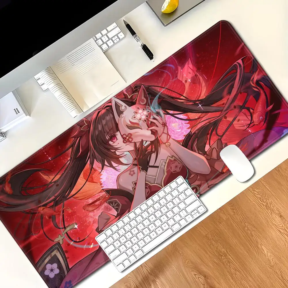 

Блестящая анимация, красивые узоры, офисный коврик для компьютерного стола, большой коврик для мыши, нескользящий декор для Honkai: Star Rail