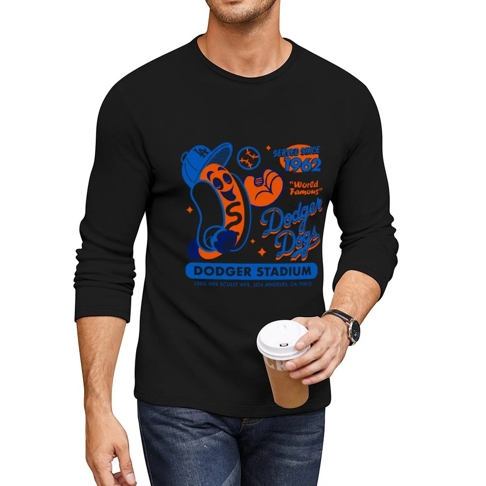 Dodger Dogs Since 1962 \t Long T-Shirt anime black t shirt t shirt men