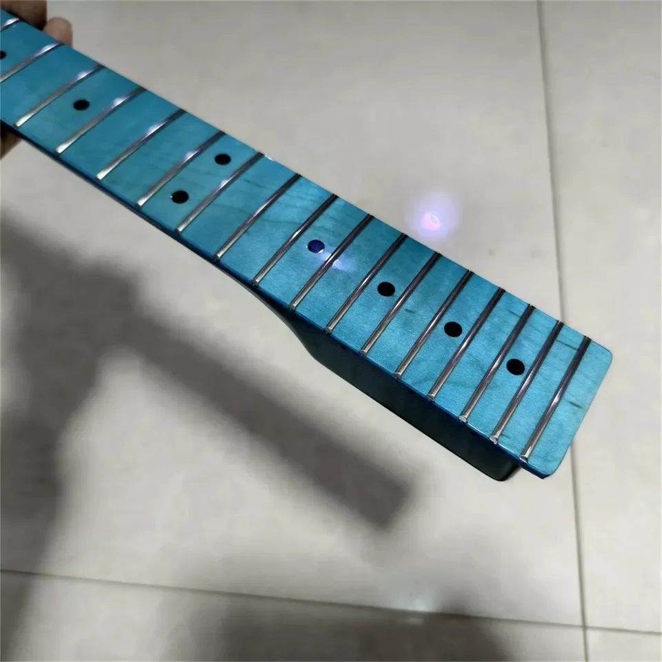 ブルータイガー炎 22 フレットエレキギターネック DIY グロス交換用