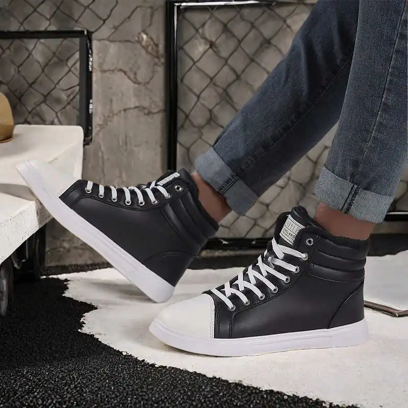 

Мужские высокие кроссовки из натуральной кожи, красные, размер 52, спортивные, высокотехнологичные, для дропшиппинга