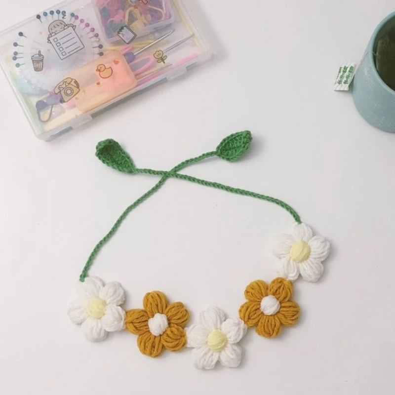 

100% Handmade Crochet - Floral Pet Bib Cats Necklace
