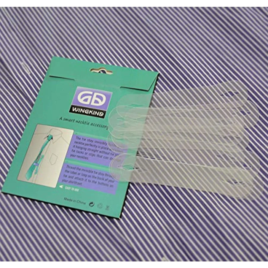 ربطة عنق غير مرئية يبقى حارسًا للارتداء الرسمي والملابس التجارية، بديل حصري آمن لربط المسامير أو قضبان التعادل مع عدم وجود