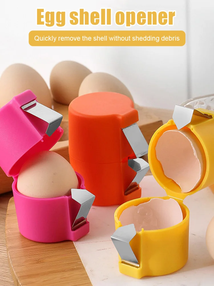 Raw Egg Shell Opener Egg Separator, Stainless Steel Egg Cutter Egg Clip Tool, Quickly Cut Off Cooked Eggs For Home Kitchen Use