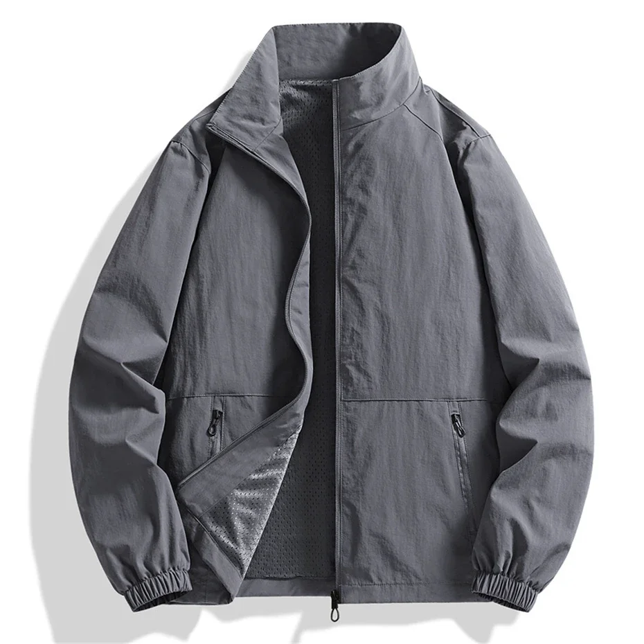 DIANRUO veste décontractée hommes couleur unie vestes grande taille 8XL mode mince manteau mâle grande taille 8XL vêtement homme