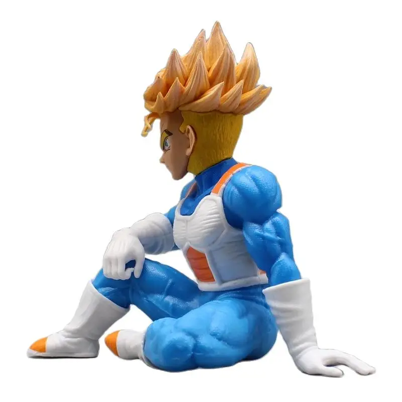 Figura de animación de Dragon Ball Torankusu Trunks, Super Saiyan, modelo de Anime de película de dibujos animados, Kit de garaje, adornos, muñeca de decoración, 6"