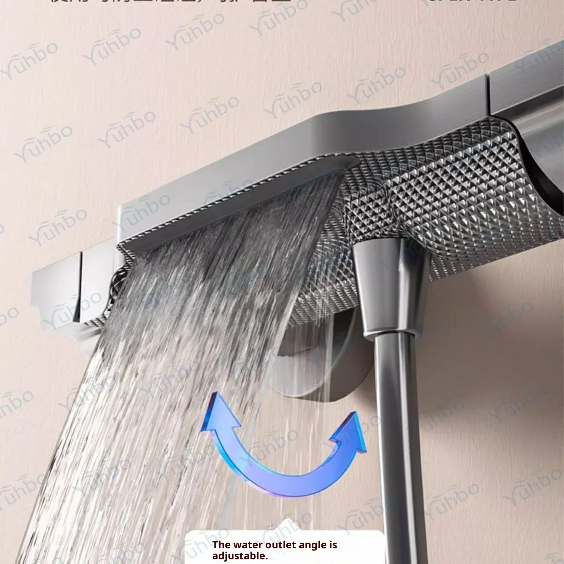Solid Brass Triple Handle Tub Shower Faucet - Hot/Cold Mixing Valve with Shower Head Kit, All-Brass Bathroom Fixture