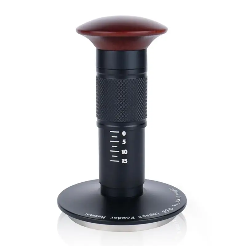 HLZS-58Mm Espresso Tamper With Sound Feedback Impact Coffee Tamper Calibrated Espresso Hand Tamper Fit For Portafilters