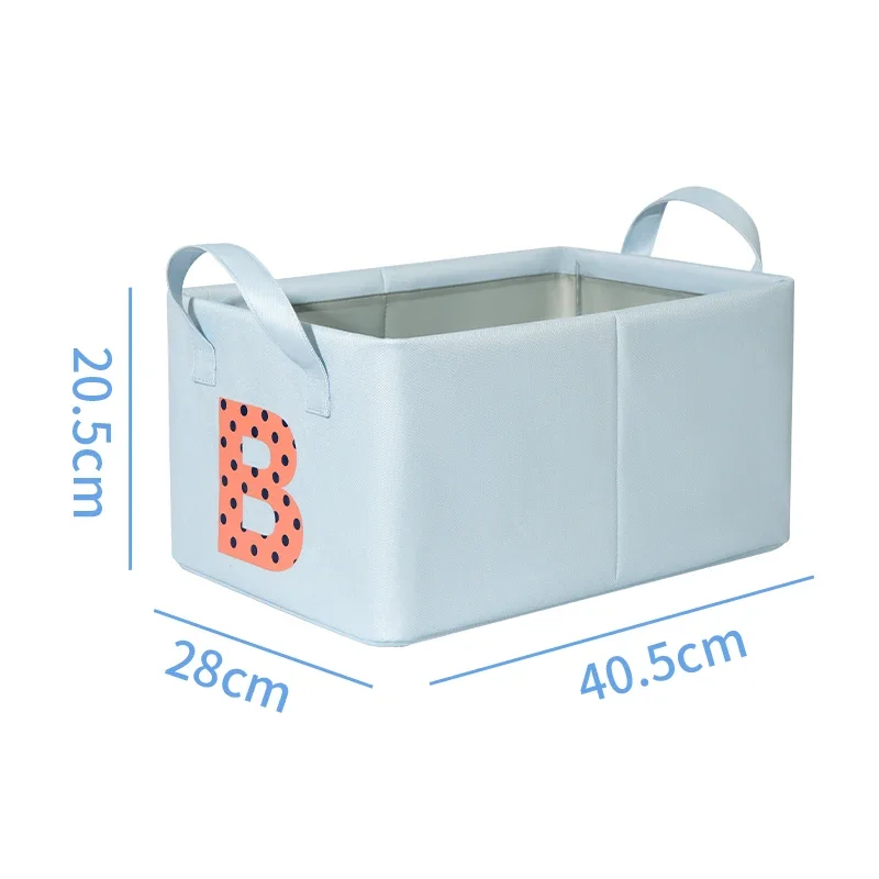 Folding Storage Basket Linen Storage Fabric Wardrobe Office Bedroom Closet Toys Laundry Basket with Handle Storage Organizer New