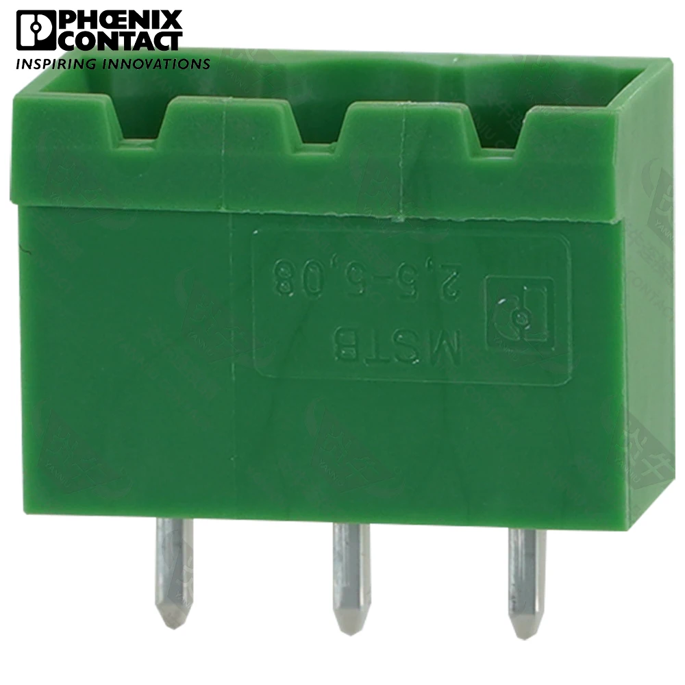 5.08mm Original Genuine Phoenix Contact Connector PCB Pluggable PLUG-IN Terminal Block 3 Pin MSTBVA 2.5 G 5.08 1755749 12A 320V