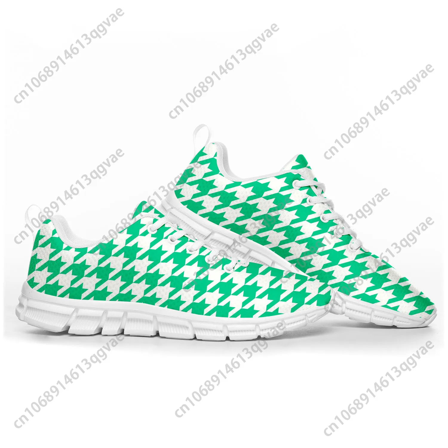 

Houndstooth Pattern Pop Sports Shoes Mens Womens Teenager Kids Children Sneakers Casual Custom High Quality Couple Shoes White