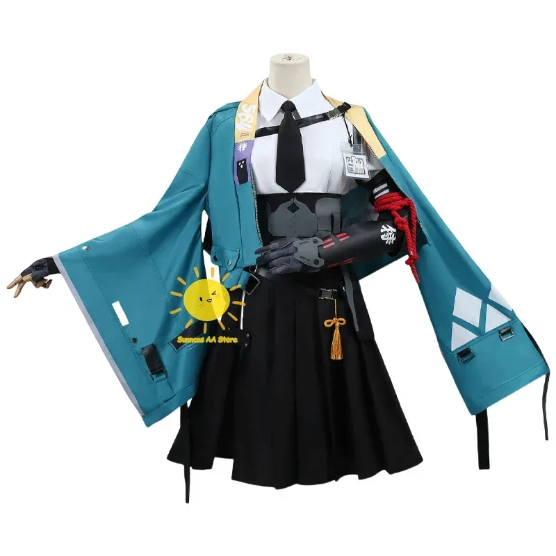 

2025 11 Game Zenless Zone Zero Cosplay Costumes Hoshimi Miyabi Uniform Necktie Headwear Halloween Party C