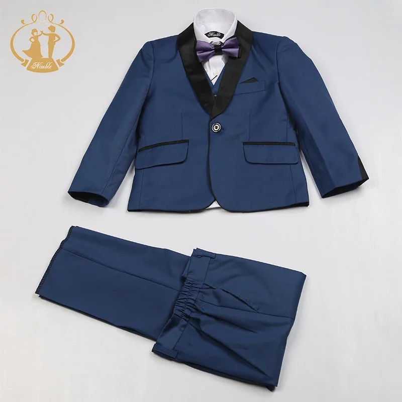 

Blue Suit for Boy Costume Enfant Garcon Mariage Kids Wedding Suit Blazer Boys Suits for Weddings Boys Tuxedo Suits Formal