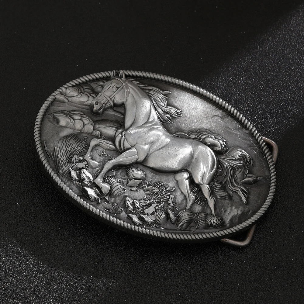 مشبك حزام غربي للرجال والنساء، مشبك حزام رعاة البقر على شكل حصان، مشبك حزام راعية البقر العتيق، مشبك حزام الحصان #5