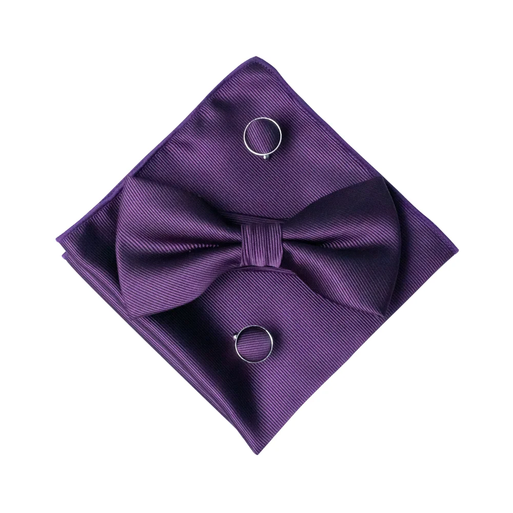 EASTEPIC Karamellfarbenes Fliege-Set mit Twill-Einstecktuch und hochwertigen Manschettenknöpfen – Klassisches Accessoire für Herren in Unifarbe – Geburtstagsgeschenk – Detail 21