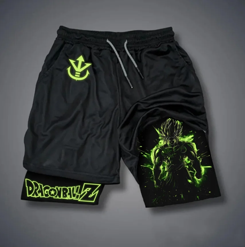 جديد لعبة دراغون بول مزدوجة الشارع الشهير أنيمي شخصية الطباعة الرجال الصيف ممارسة السراويل الصالة الرياضية الترفيه عطلة يومية
