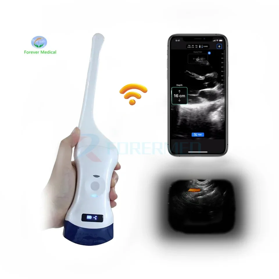 Doppler Portable Wifi Ultrasound Wireless Probe 128 Elements Transvaginal Ultrasound Probe Quality Wireless Wireless Ultrasound