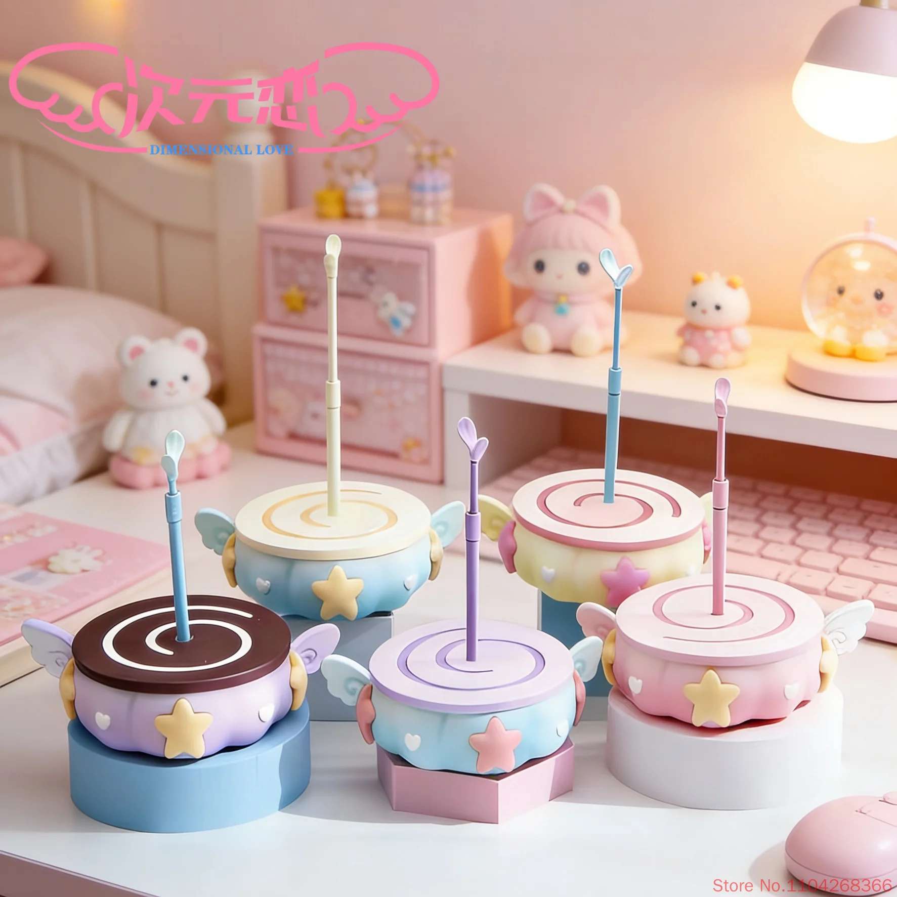 Dimensional Love Bjd Stand Holder Adjustable 1/12 1/8 Scale Mjd Doll Standing Support Cute Candy Style Display Rack Accessories