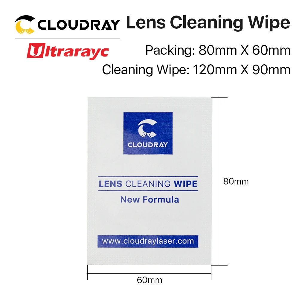 Ultrarayc-Lingettes pour lentilles laser à fibre, 10,6 um CO2 et 1064nm miroir, 10 pièces par paquet