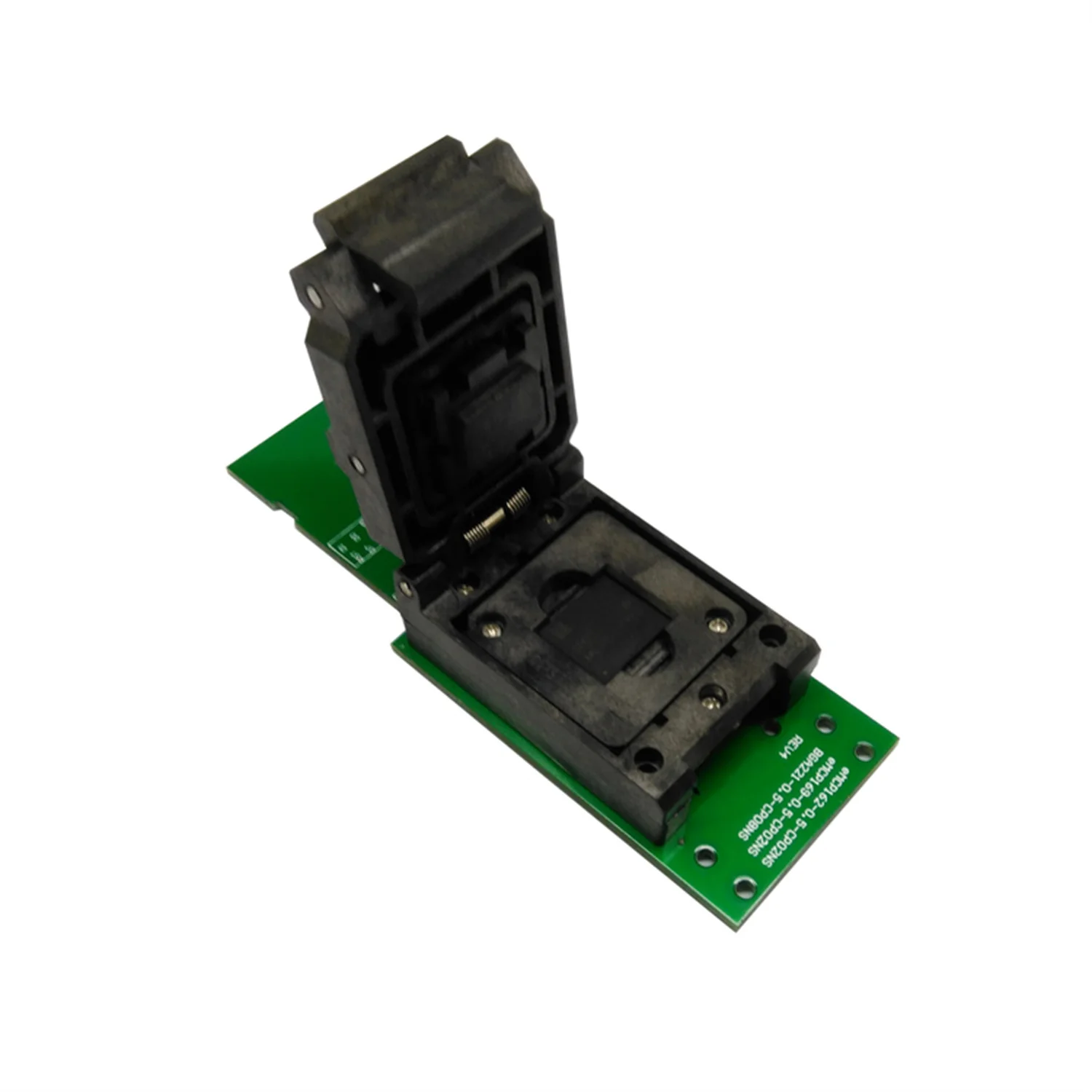 eMCP socket with SD interface, for BGA 221 testing, size 11.5x13mm, nand flash programmer, Clamshell structure