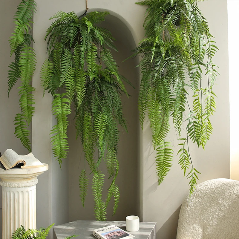 

Подвесные настенные украшения для папоротника, украшение для оконного лазажа, домашний декор, потолочное подвесное растение, искусственное украшение Earnera