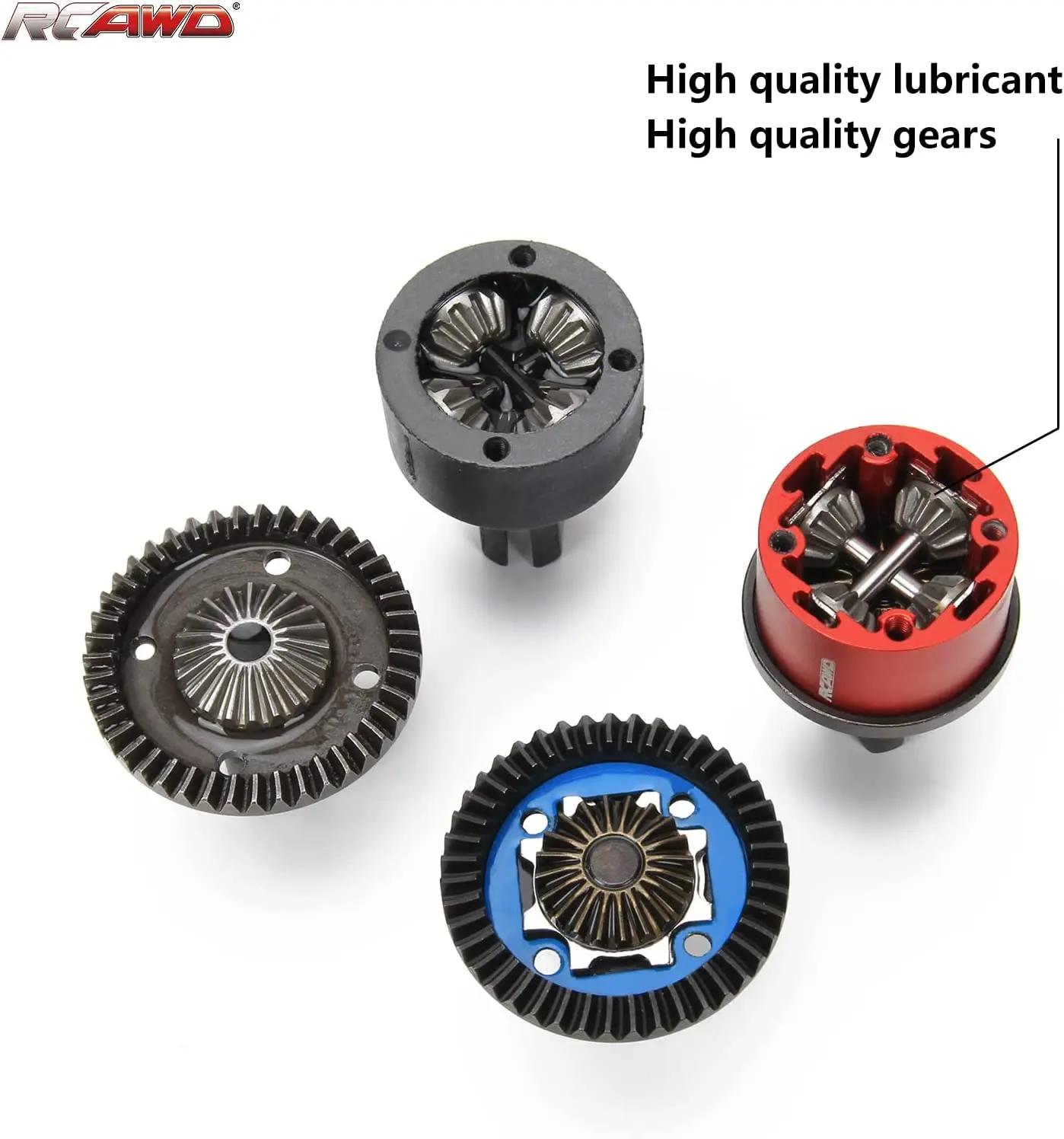 Stop przedni/tylny metalowy diff combo w/40CrMo główne koło zębate przekładnia zębata 43T spirala dla Arrma 1/7 1/8 6s EXB upgrade