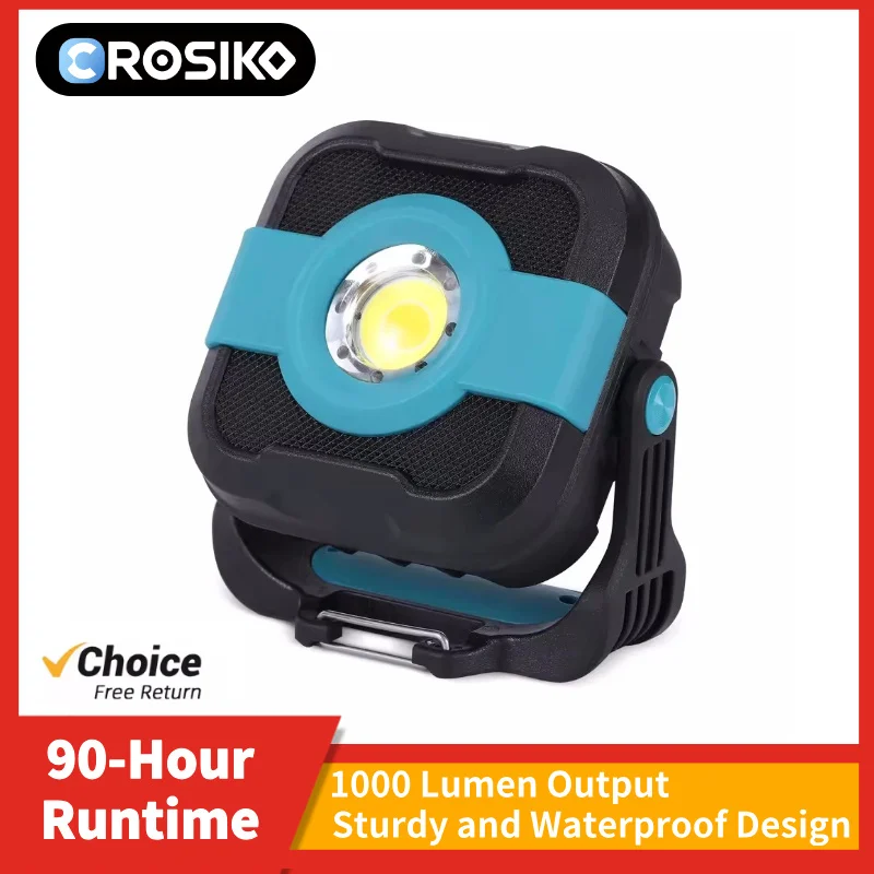 

CROSIKO M3 1000LM Светодиодный прожектор с функцией Power Bank, перезаряжаемый через Type-C, водонепроницаемый IP65, портативный прожектор для кемпинга и походов на открытом воздухе