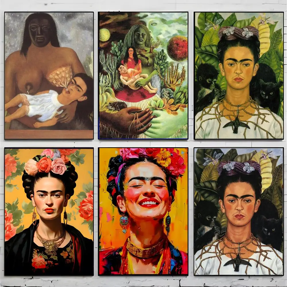 Art Painting F-Frida Kahlo Poster Premium Decor Art & Gift for Household Lounge Home Ornaments