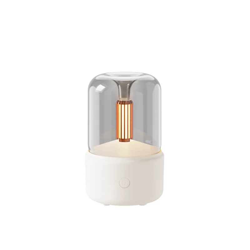 A59E-120ML Candlelight Aromas Diffuser USB Home Air Humidifier Cool Mist Maker Fogger Essential Oils LED Night Light
