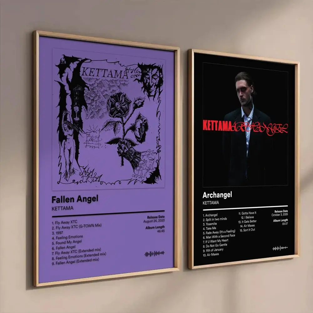 K-KETTAMA Album Poster Stickers Mural Painting Self-Adhesive