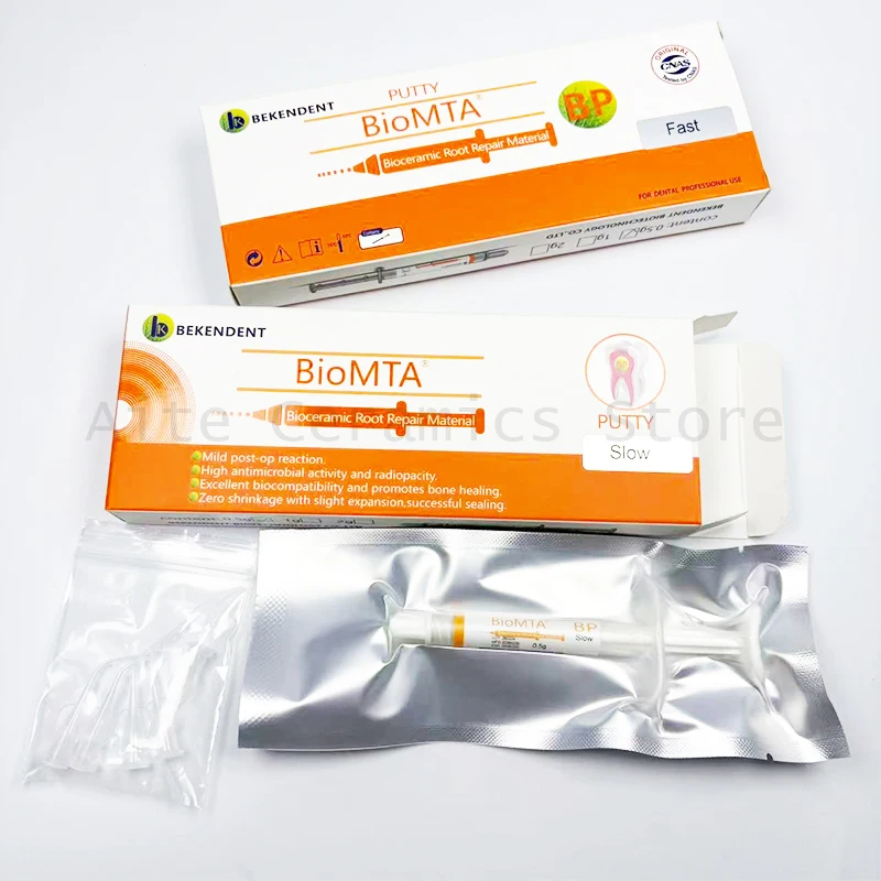 Dental BioMTA  Putty Bioceramic Root Repair 0.5g/PC Material Dental Root Canal BP  Slow/Fast Dental Root Repair Materials