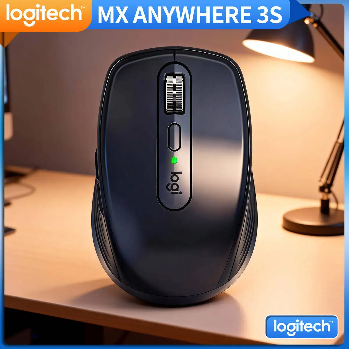 

Logitech MX Anywhere 3S Wireless Mouse 4000DPI Silent Clicks Dual Mode Connection for Office Gaming Home Work