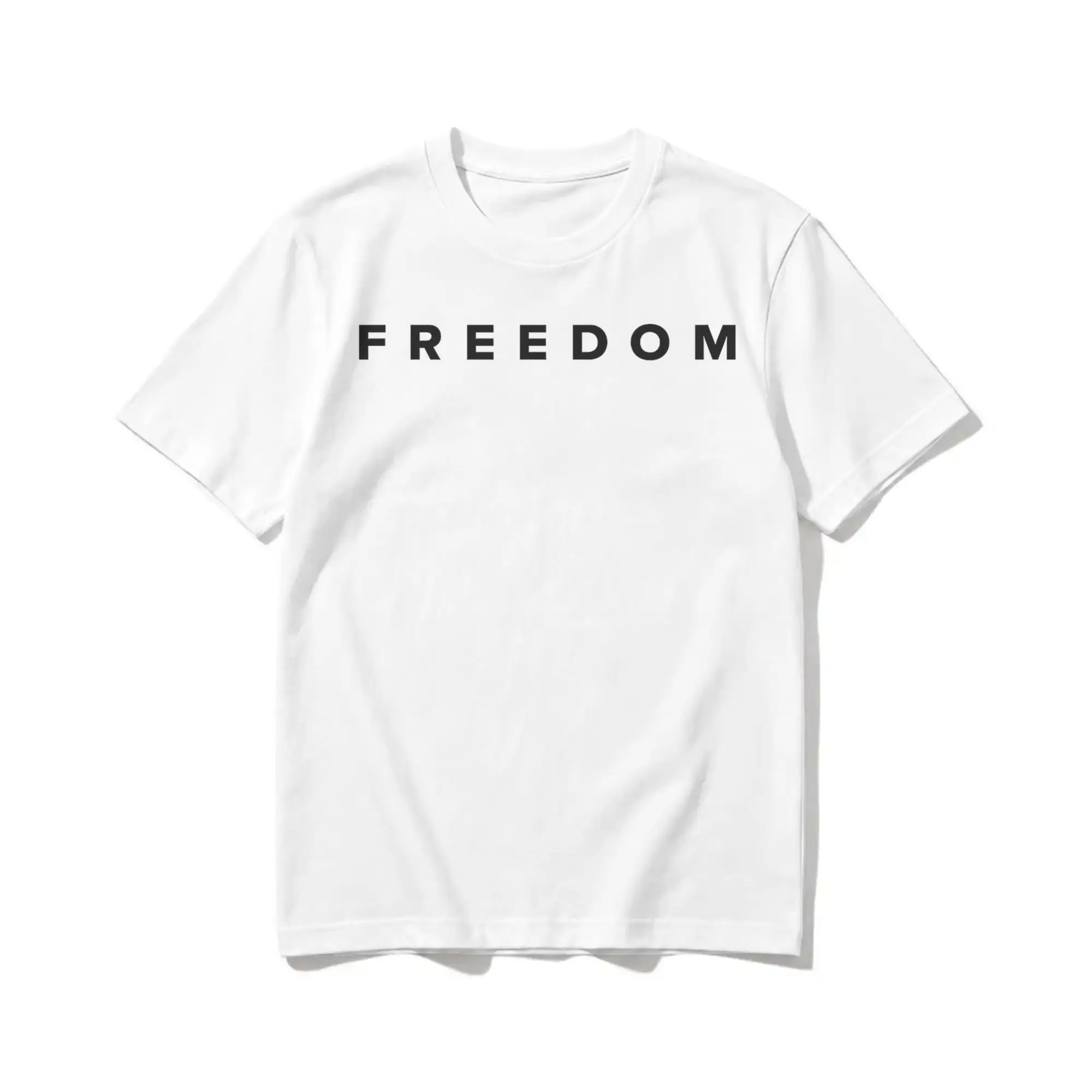Charlie Kirk Freedom T Shirt Men Women's Cotton Leisure T-Shirt Crewneck  Tee Shirt Short Sleeve Tops Party