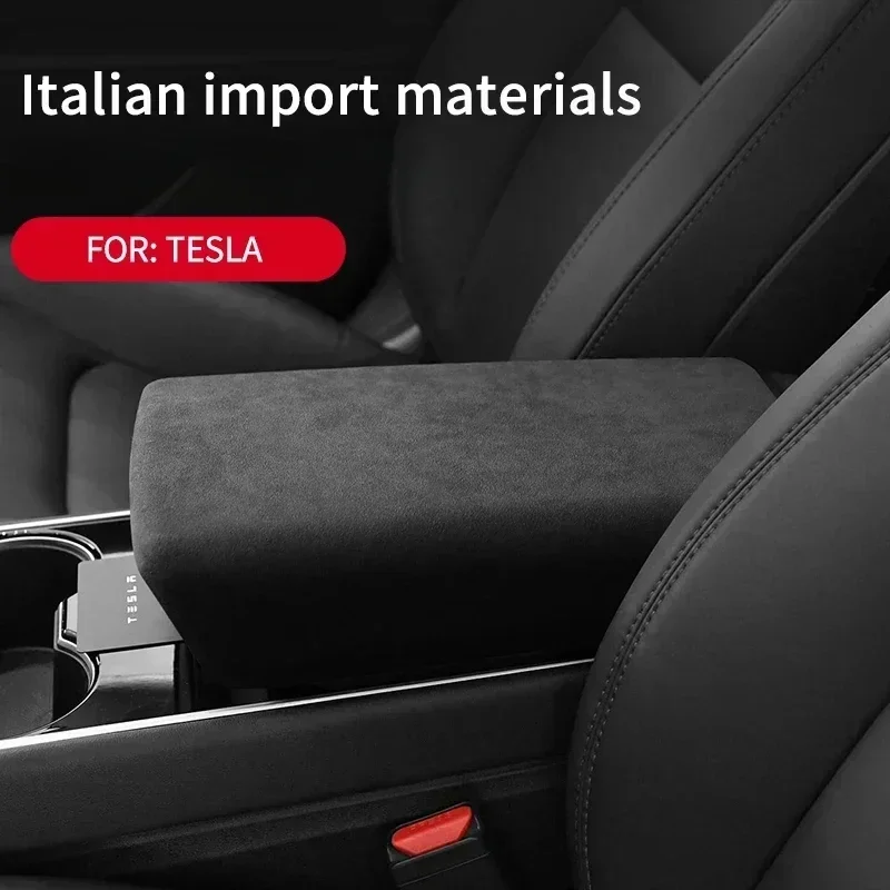 Interni auto per Tesla Model 3 Model Y 2018 to Present bracciolo coperchio cuscino pannello di protezione scatola Console centrale