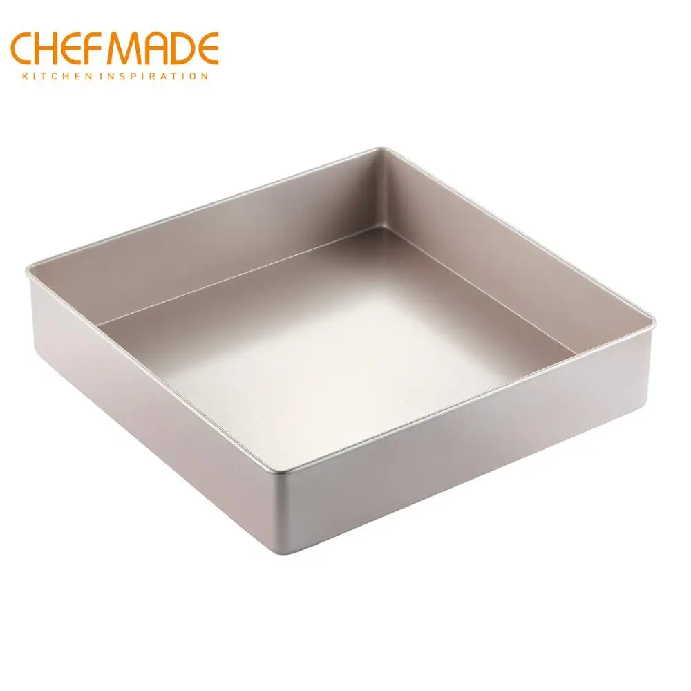 CHEFMADE 11-Inch Square Cake Pan, Non-Stick Deep Dish Bakeware