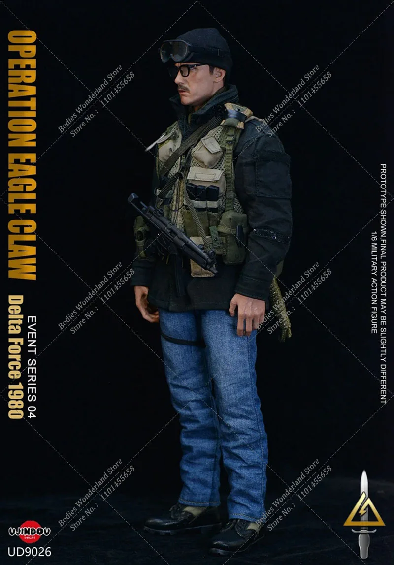 Ujindou ud9026 Sammlerstück im Maßstab 1:6 US-Armee Delta Force Operation Eagle Cl Aw 1980 Full Set 12 ''männliche Soldat Action figur