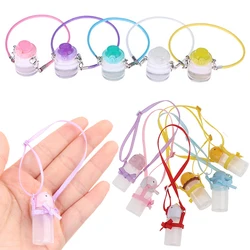 Mini Doll Water Bottle Model Miniature Kettle With Lanyard For 1/4  1/6 OB11 DollHouse Accessories Outdoor Bottles Decoration